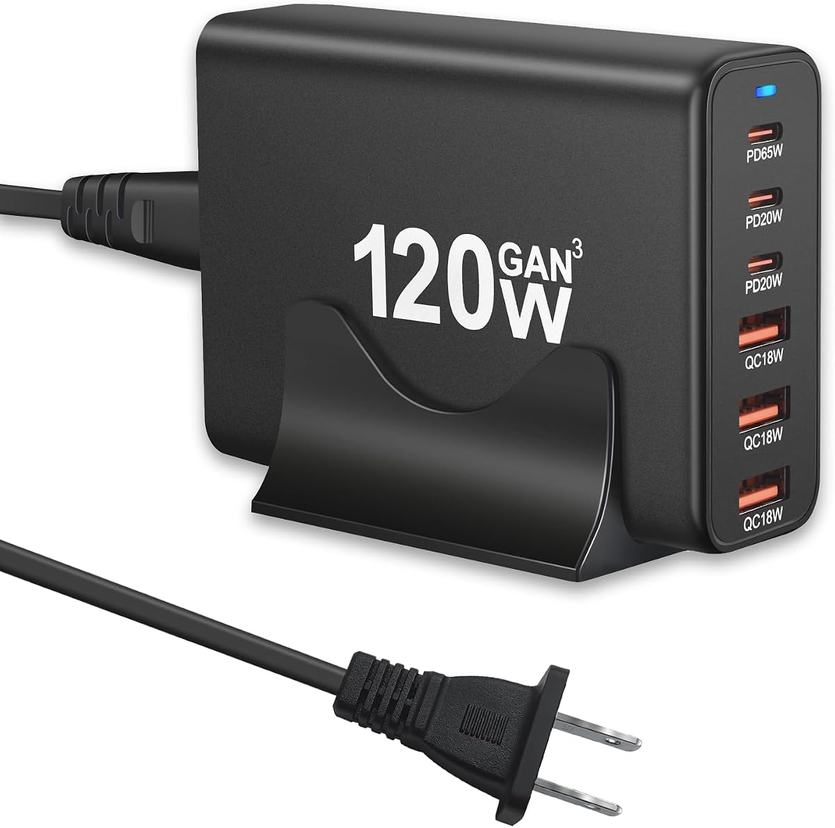 65W GaN Multi-Port Ultra-Fast Travel Charging Adapter