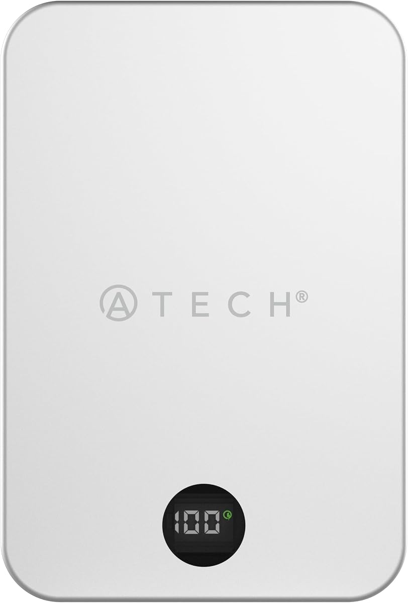 Magnetic Ultra-Slim Wireless Power Bank with Ring Kickstand