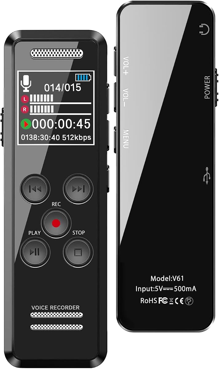 Digital Smart Voice Recorder with AI Noise Reduction