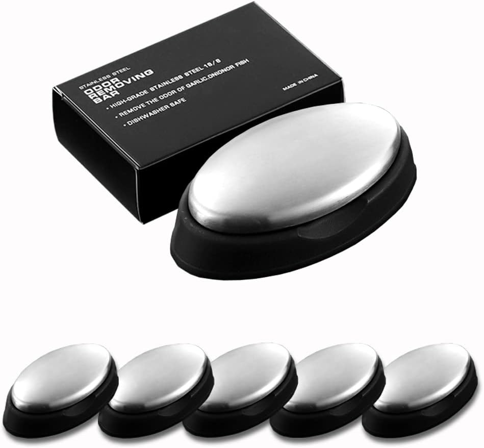 Stainless Steel Odor-Eliminating Kitchen Soap Bar