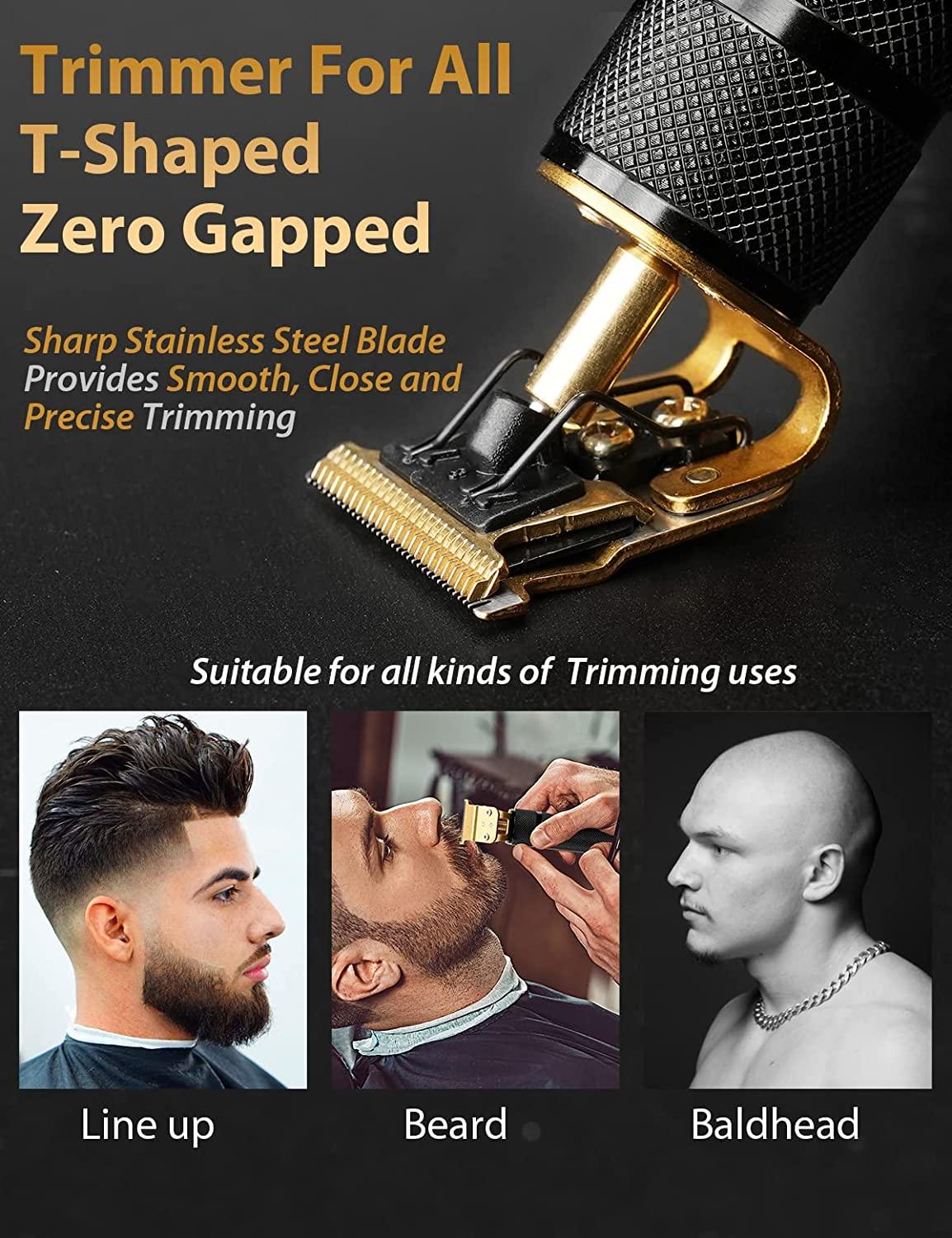 Professional Cordless T-Blade Zero-Gapped Hair Trimmer