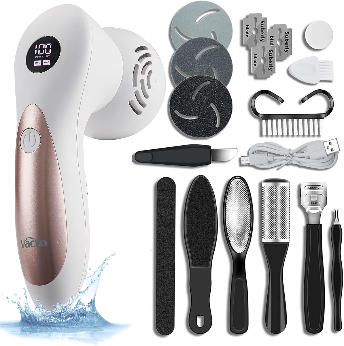 Electric Vacuum Foot Callus Remover & Heel File