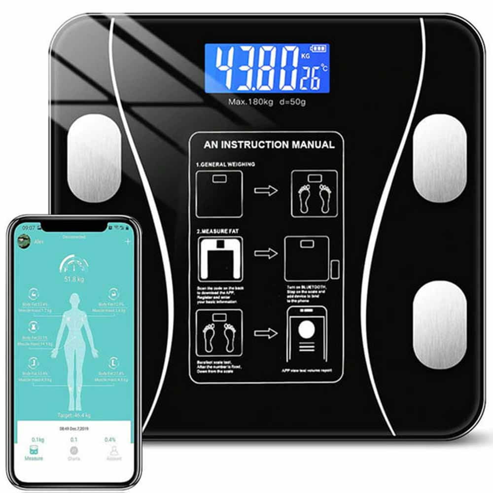 Biometric Smart Body Fat BMI Scale with Health App Sync