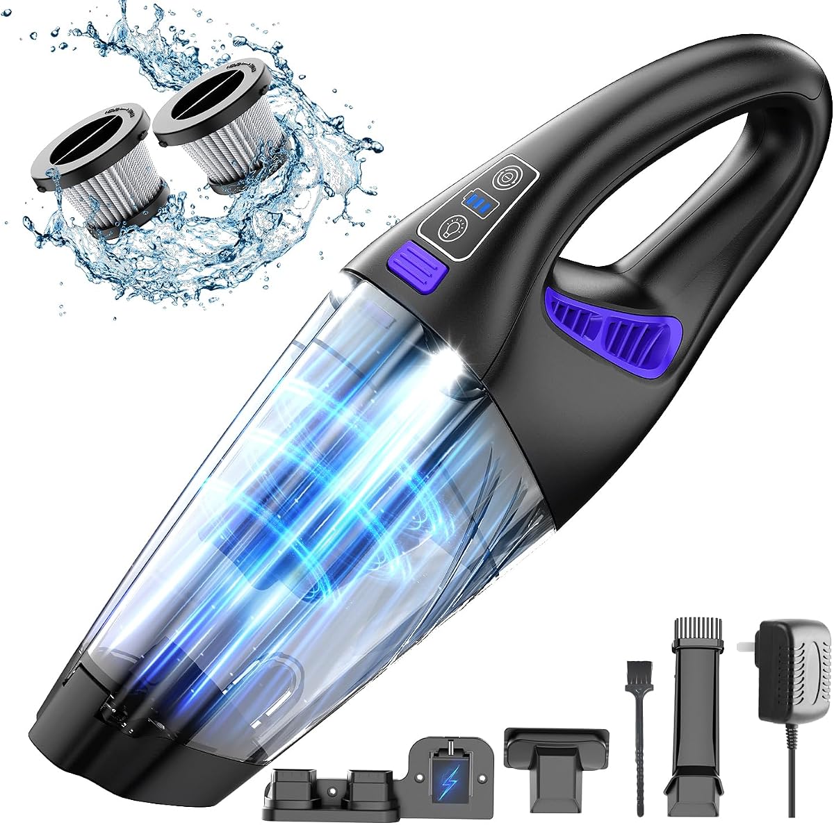 Cordless High-Power Handheld Car Vacuum Cleaner (12000Pa)