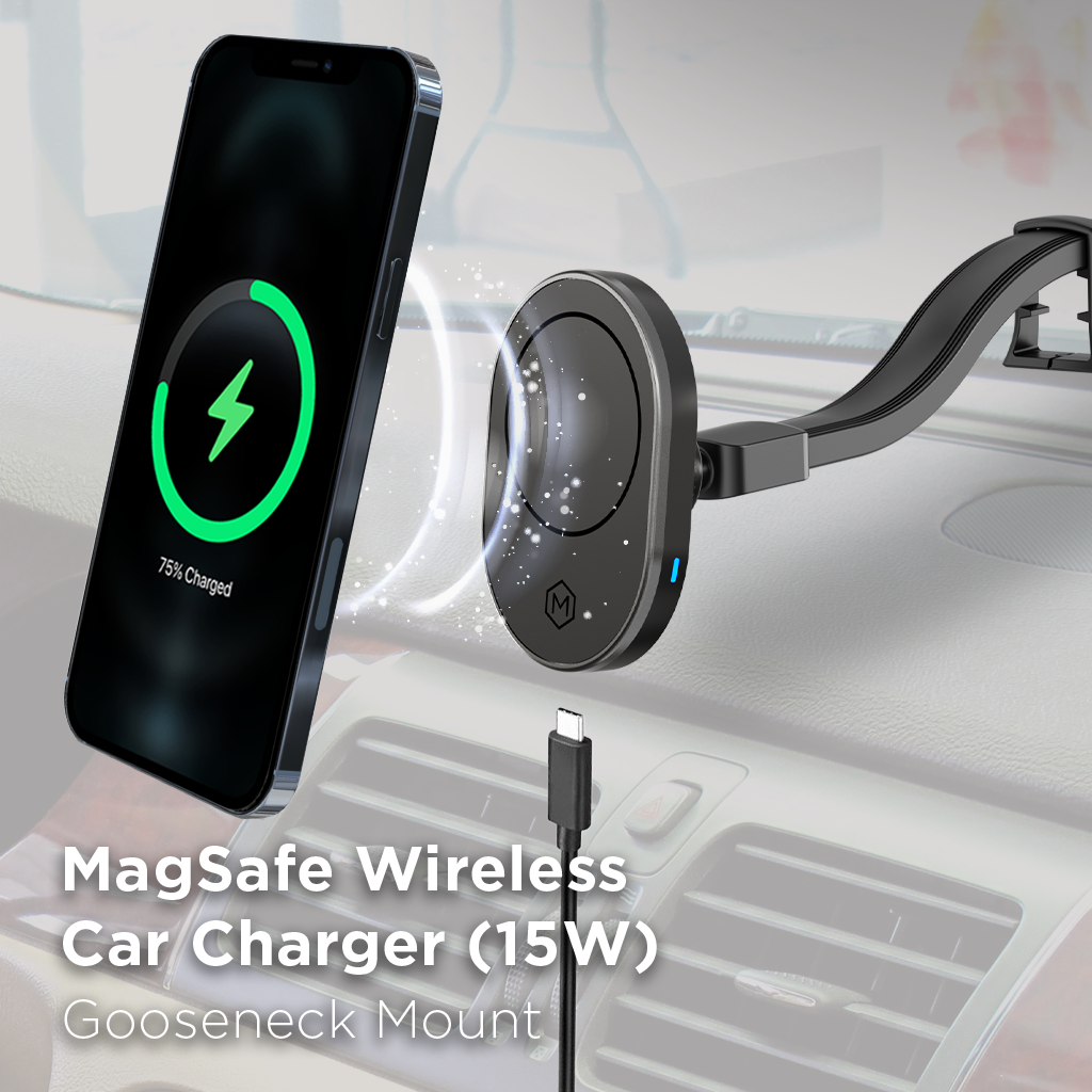 Auto-Clamping Qi Fast Wireless Car Charger Air Vent Mount