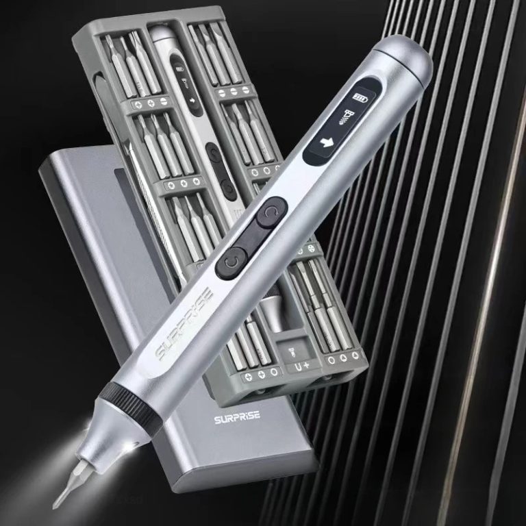 Precision Cordless Electric Screwdriver with 64 Magnetic Bits