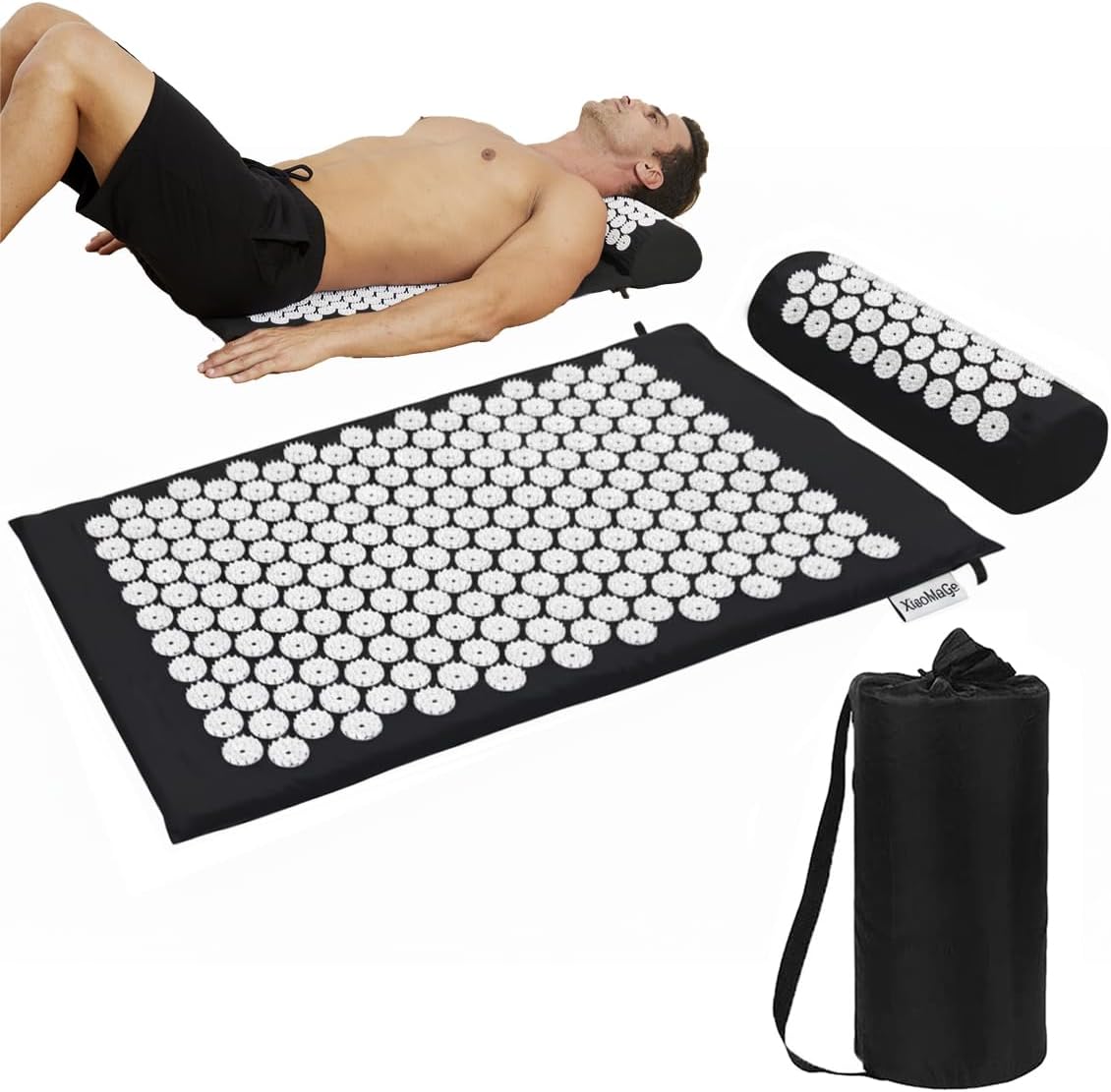 Therapeutic Acupressure Mat and Neck Pillow Set