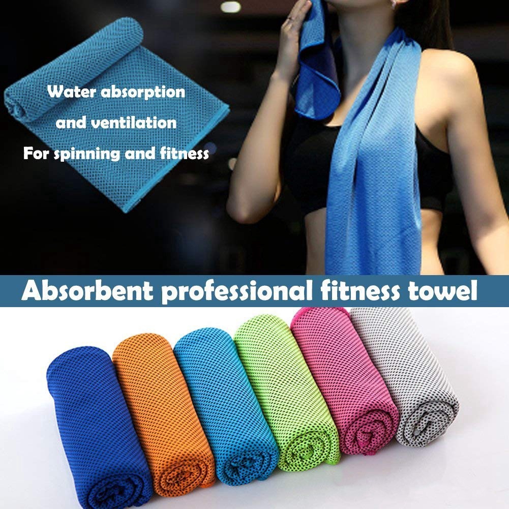 Instant Chill Microfiber Cooling Sports Towel (2-Pack)