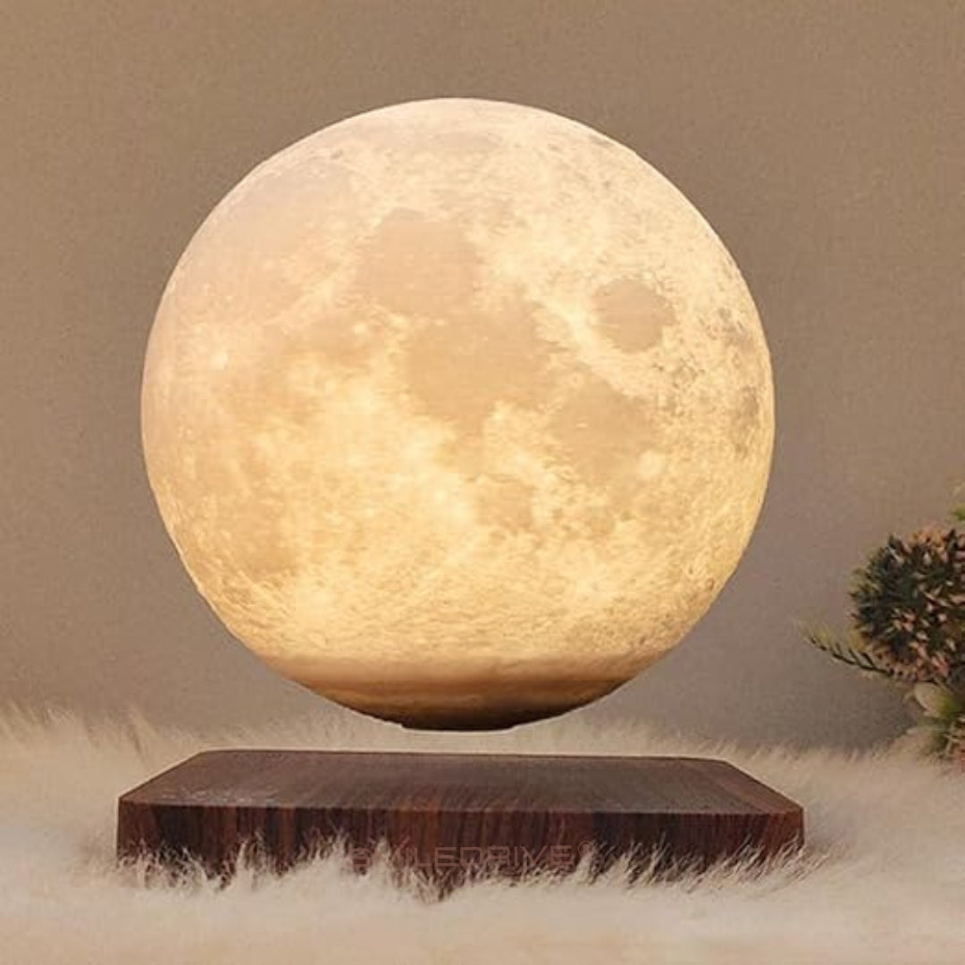 Magnetic Levitating Floating Moon Lamp with 3D Craters