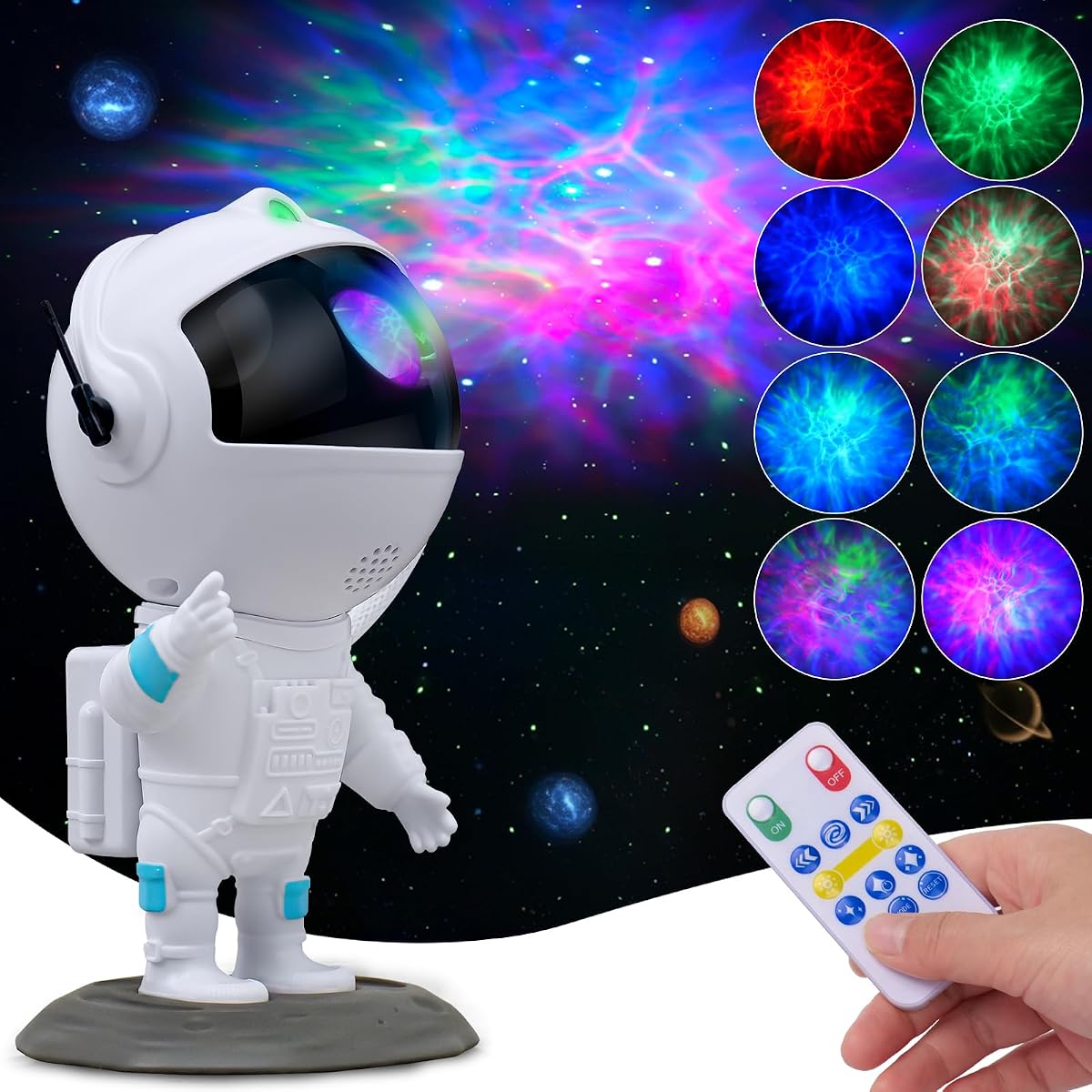 Astronaut Starry Galaxy Nebula Projector with Remote
