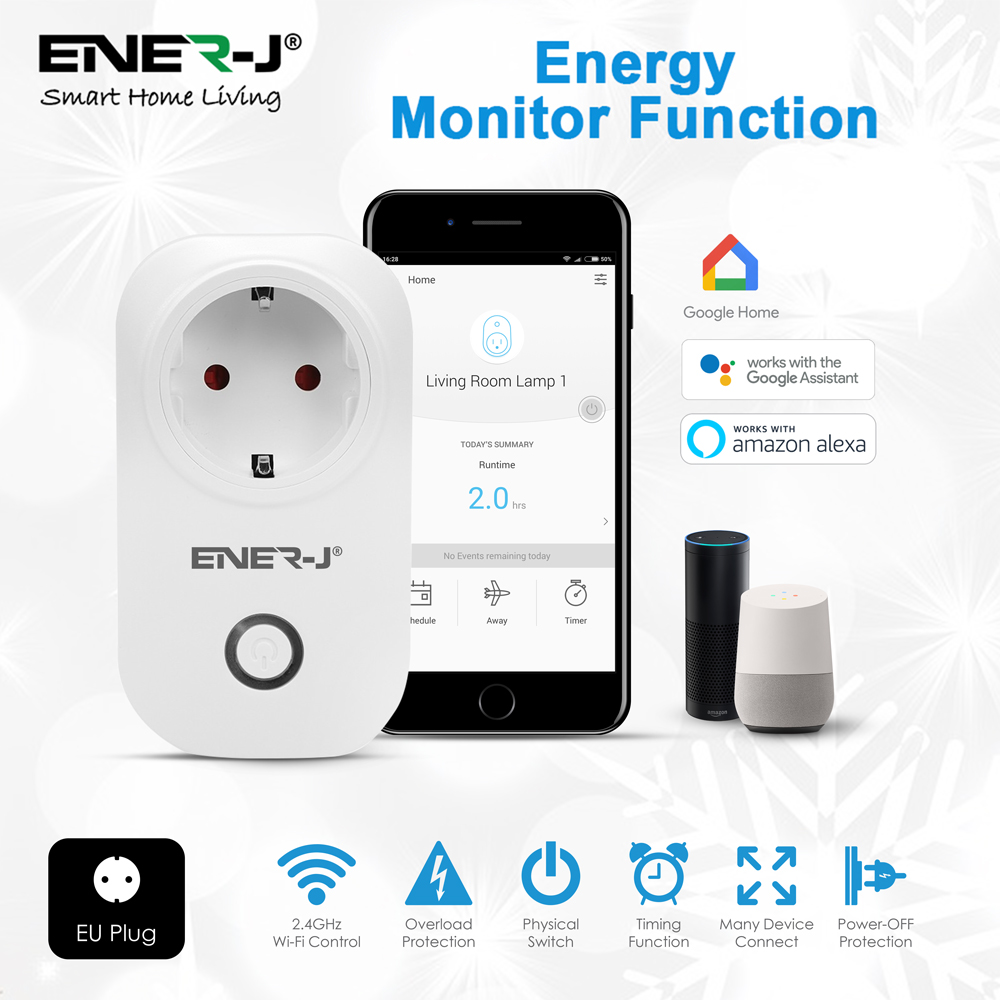 Smart WiFi Plug with Real-Time Energy Consumption Monitor