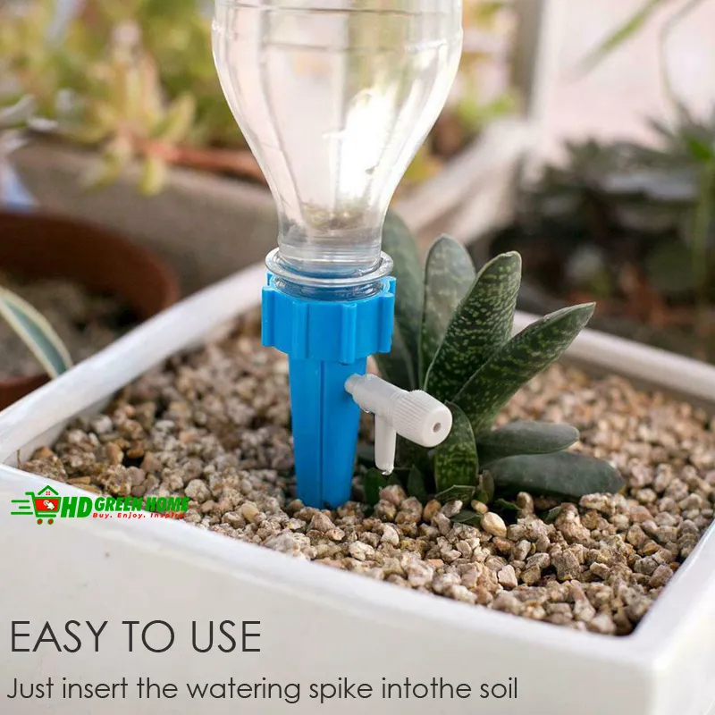 Automatic Plant Self-Watering Spikes Drip Irrigation System