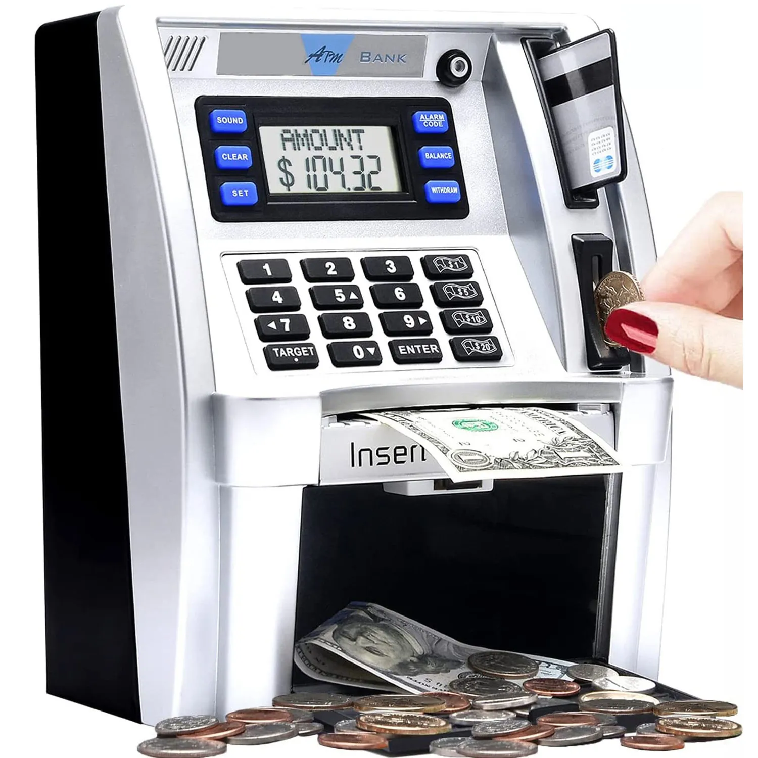Electronic Digital ATM Password Piggy Bank Vault