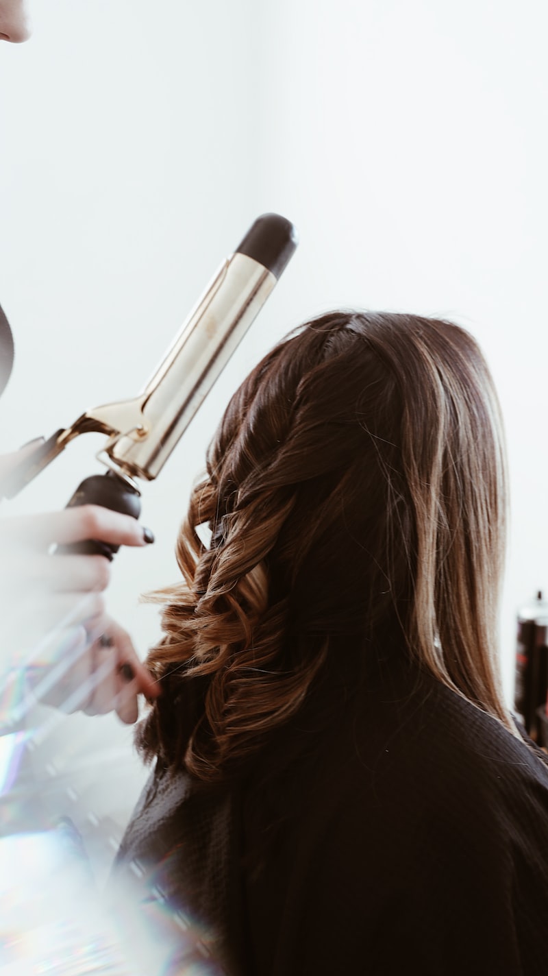 Professional Ceramic Rotating Hair Curling Iron Wand